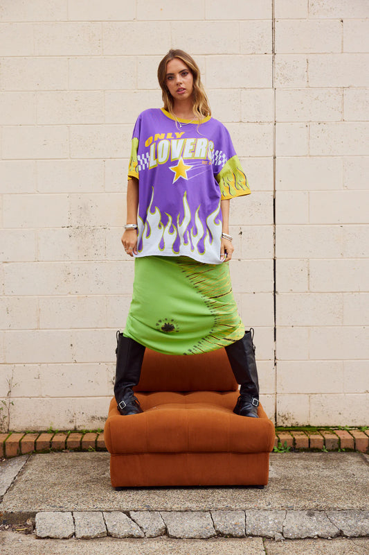 ONLY LOVERS LEFT // Moto Tee VIOLET