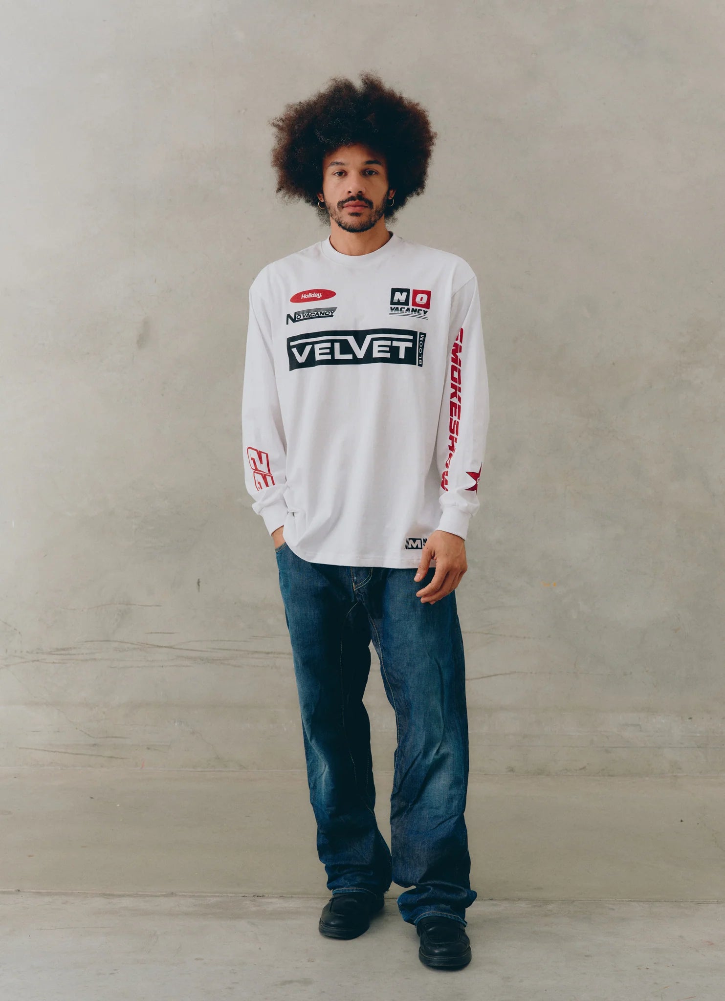 SSAINT // Icon Moto Tee WHITE