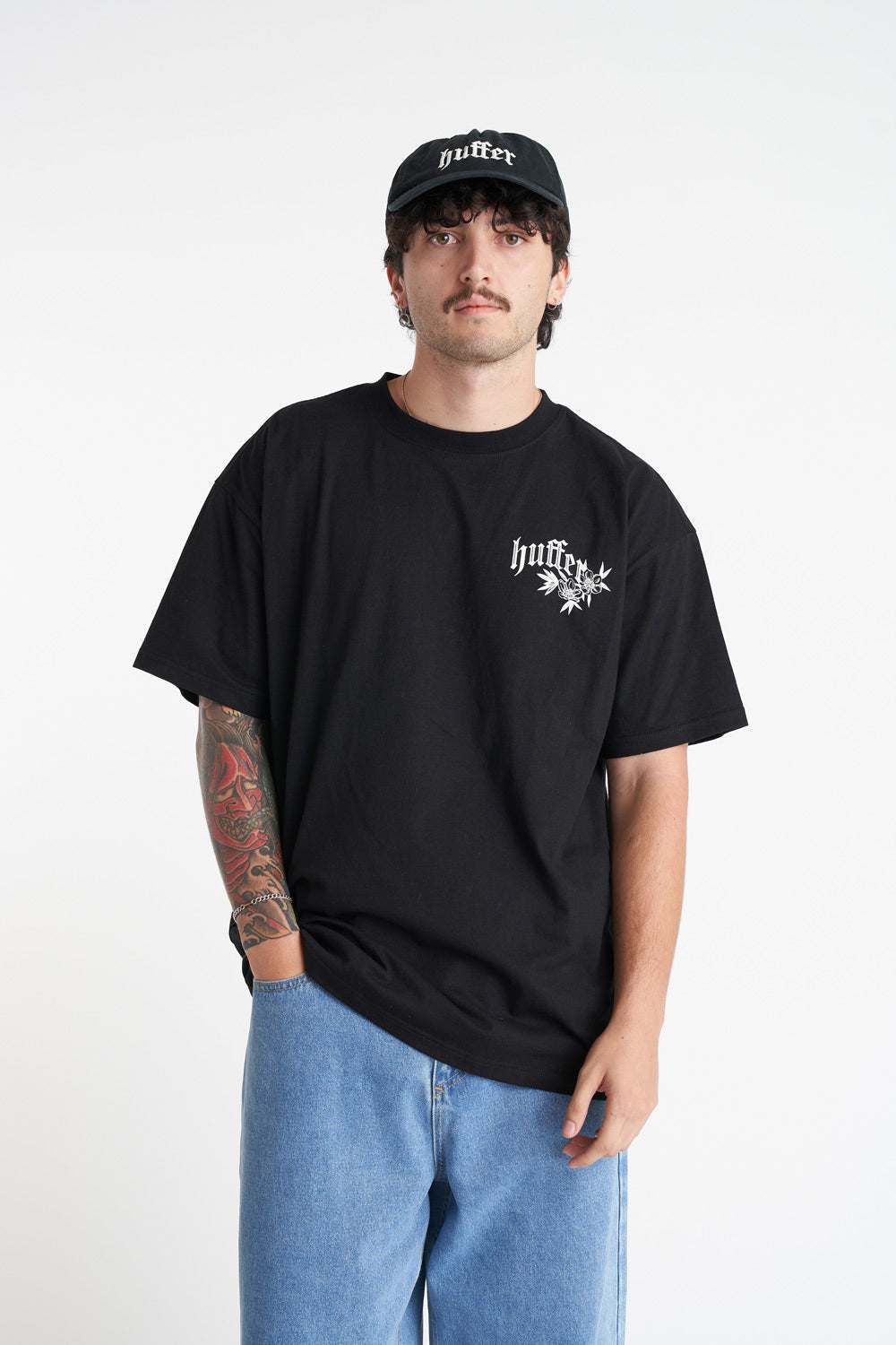HUFFER // Block Tee SNAKED BLACK