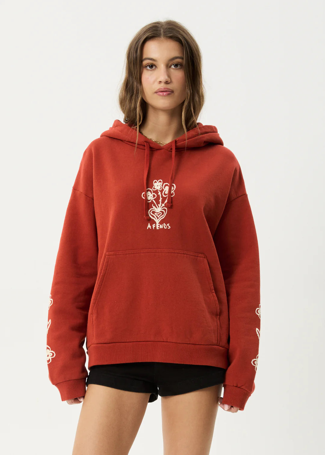 AFENDS // Maisie Hoodie RED RUM