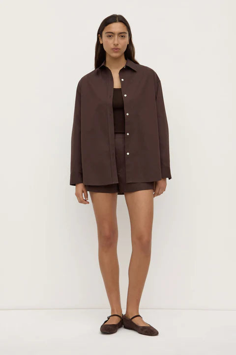 ASSEMBLY LABEL // Marigold Poplin LS Shirt GANACHE