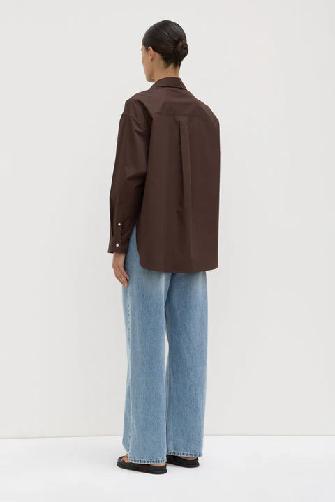 ASSEMBLY LABEL // Marigold Poplin LS Shirt GANACHE