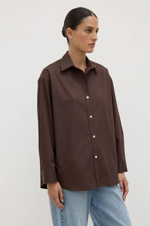 ASSEMBLY LABEL // Marigold Poplin LS Shirt GANACHE