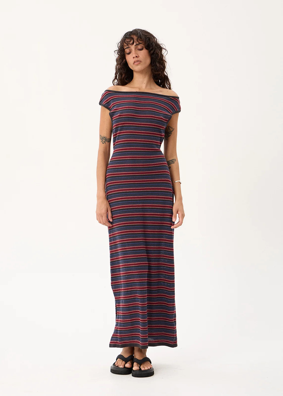 Martina Knit Maxi Dress CLUB STRIPE