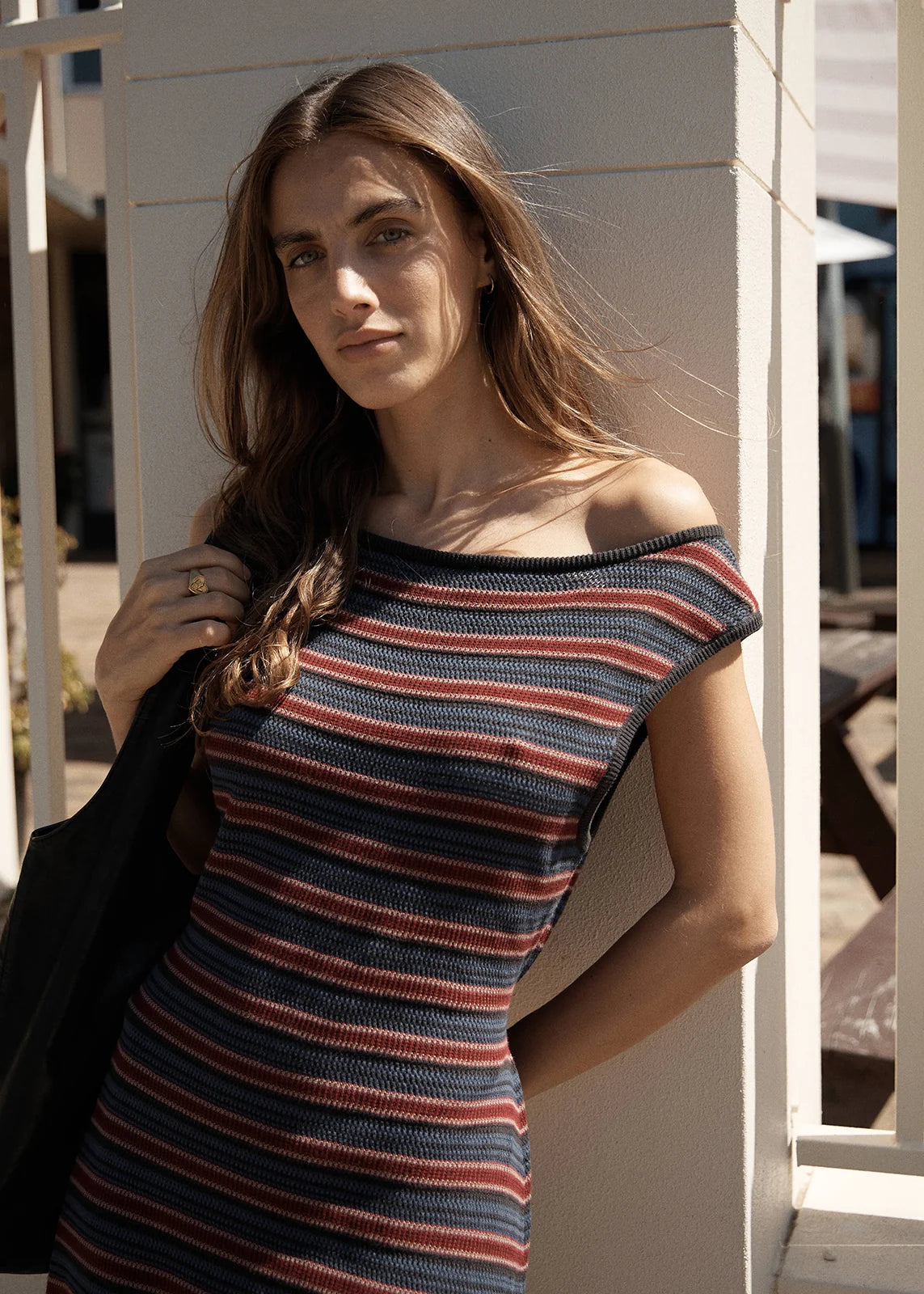 Martina Knit Maxi Dress CLUB STRIPE