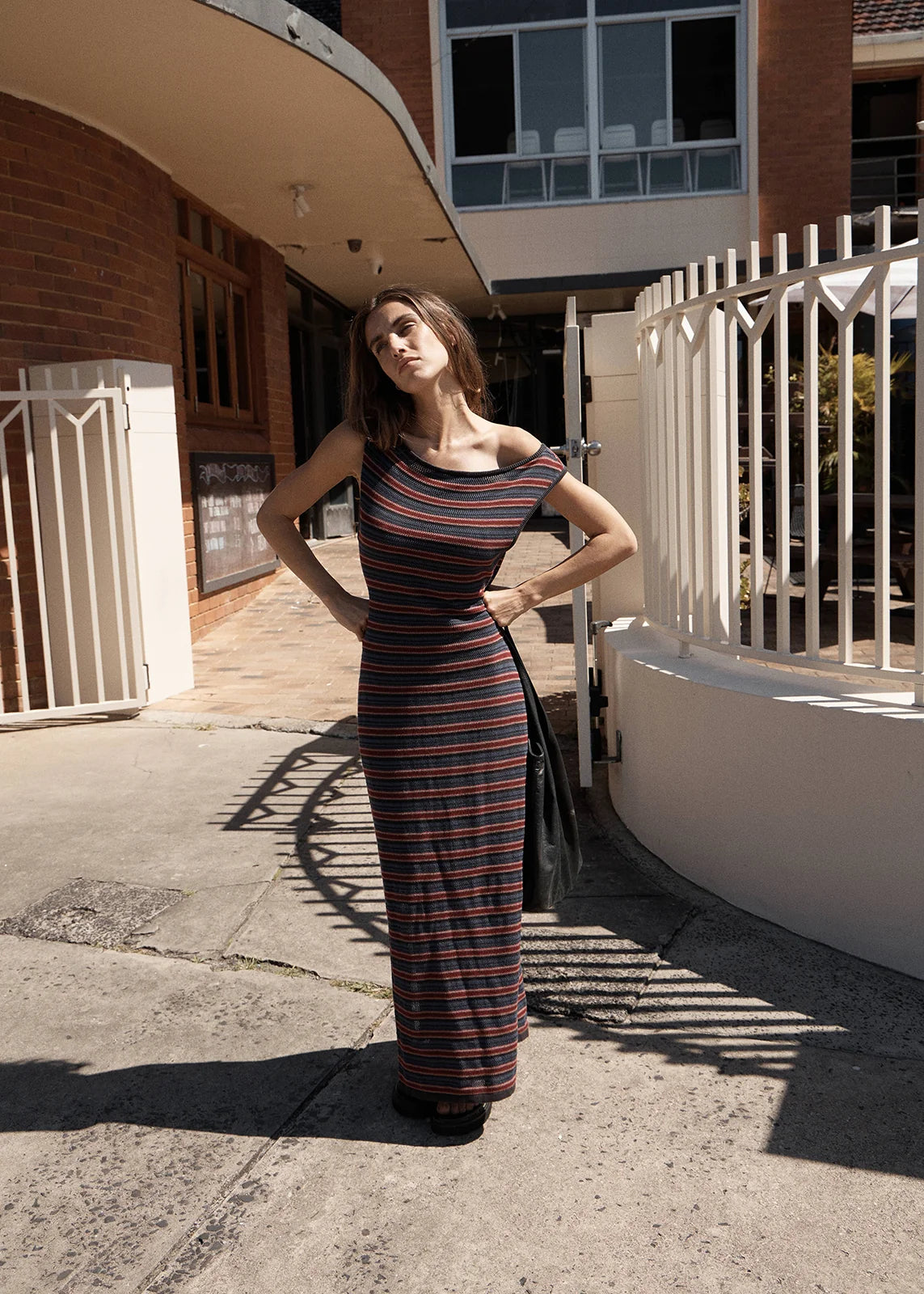 Martina Knit Maxi Dress CLUB STRIPE