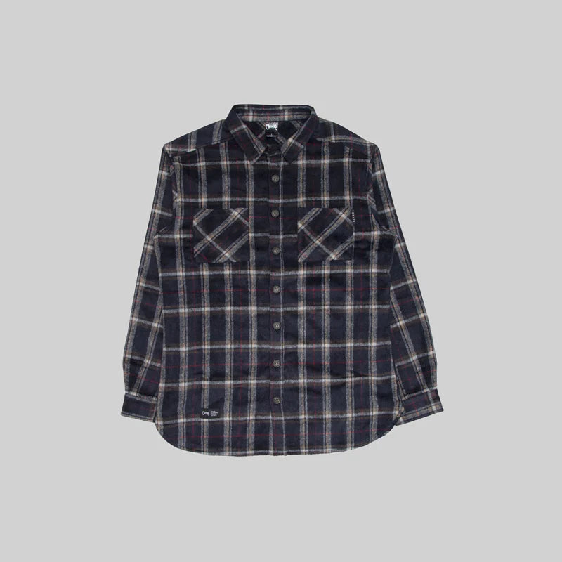 CRATE // Mason Flannel Shirt BLACK/NAVY/WHITE
