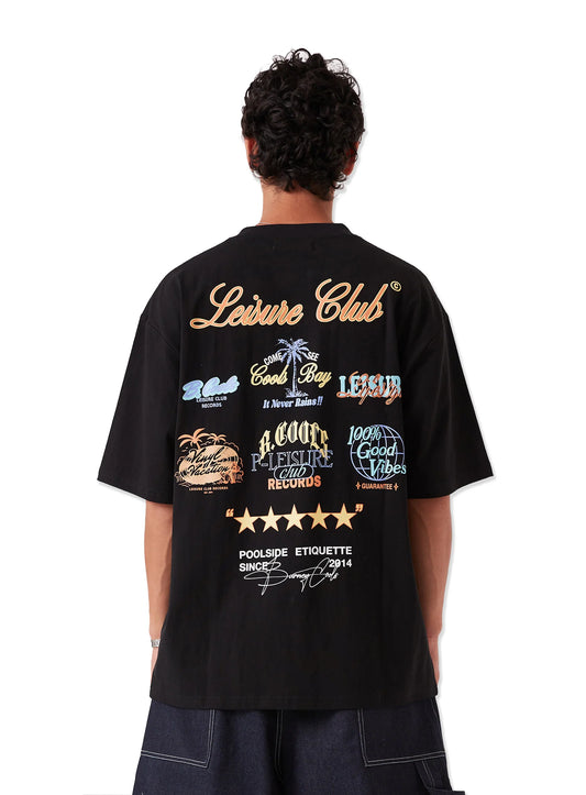 BARNEY COOLS // Medley Tee BLACK