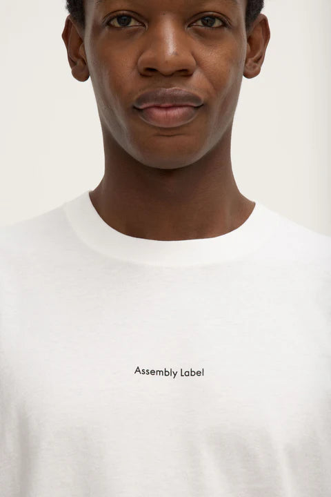 ASSEMBLY LABEL // Mens Atelier Logo Tee ANTIQUE WHITE
