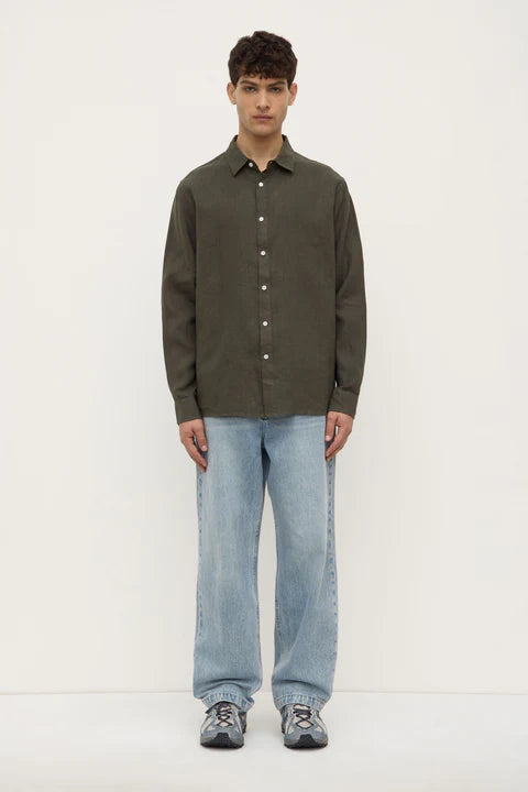 ASSEMBLY LABEL // Everyday Mens Linen Shirt SORREL