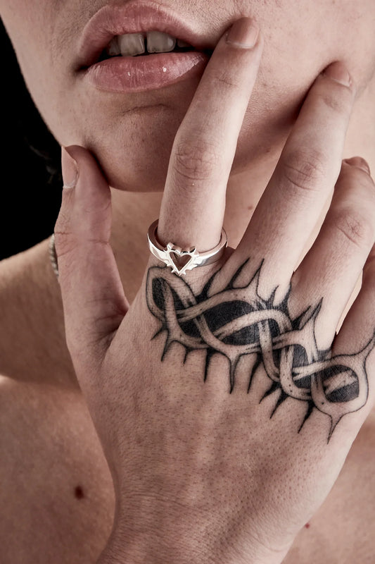 PRE-LOVED // SGC Mini Heart Spike Ring **CUSTOM ORDER**