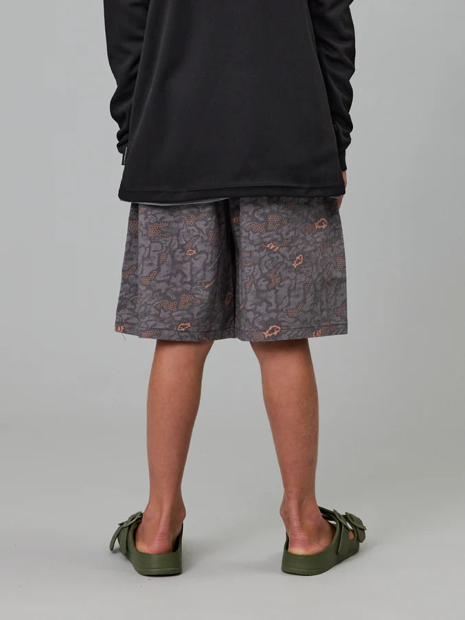JAF KIDS // Mini Shorts CHARCOAL DIGI CAMO