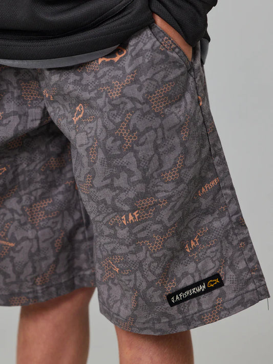 JAF KIDS // Mini Shorts CHARCOAL DIGI CAMO