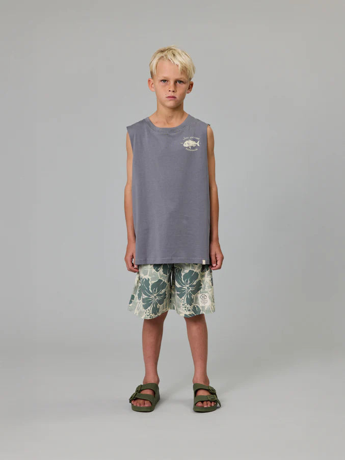 JAF KIDS // Mini Snapper Tank CHARCOAL