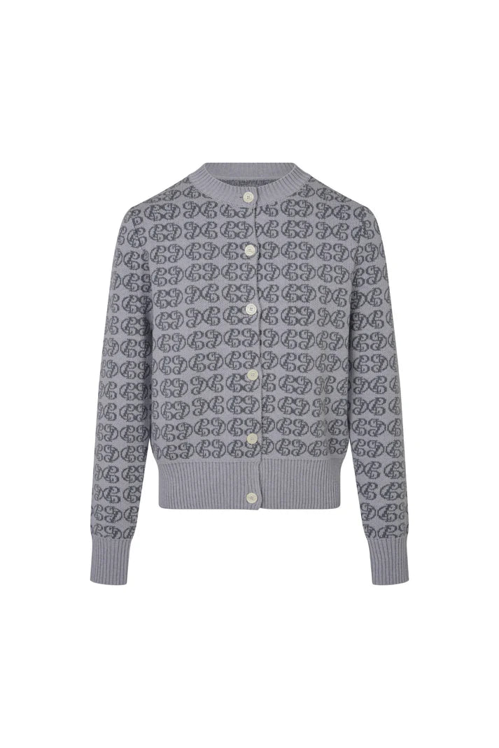 COMMONPLACE // CPD Monogram Cardigan SKY/NAVY