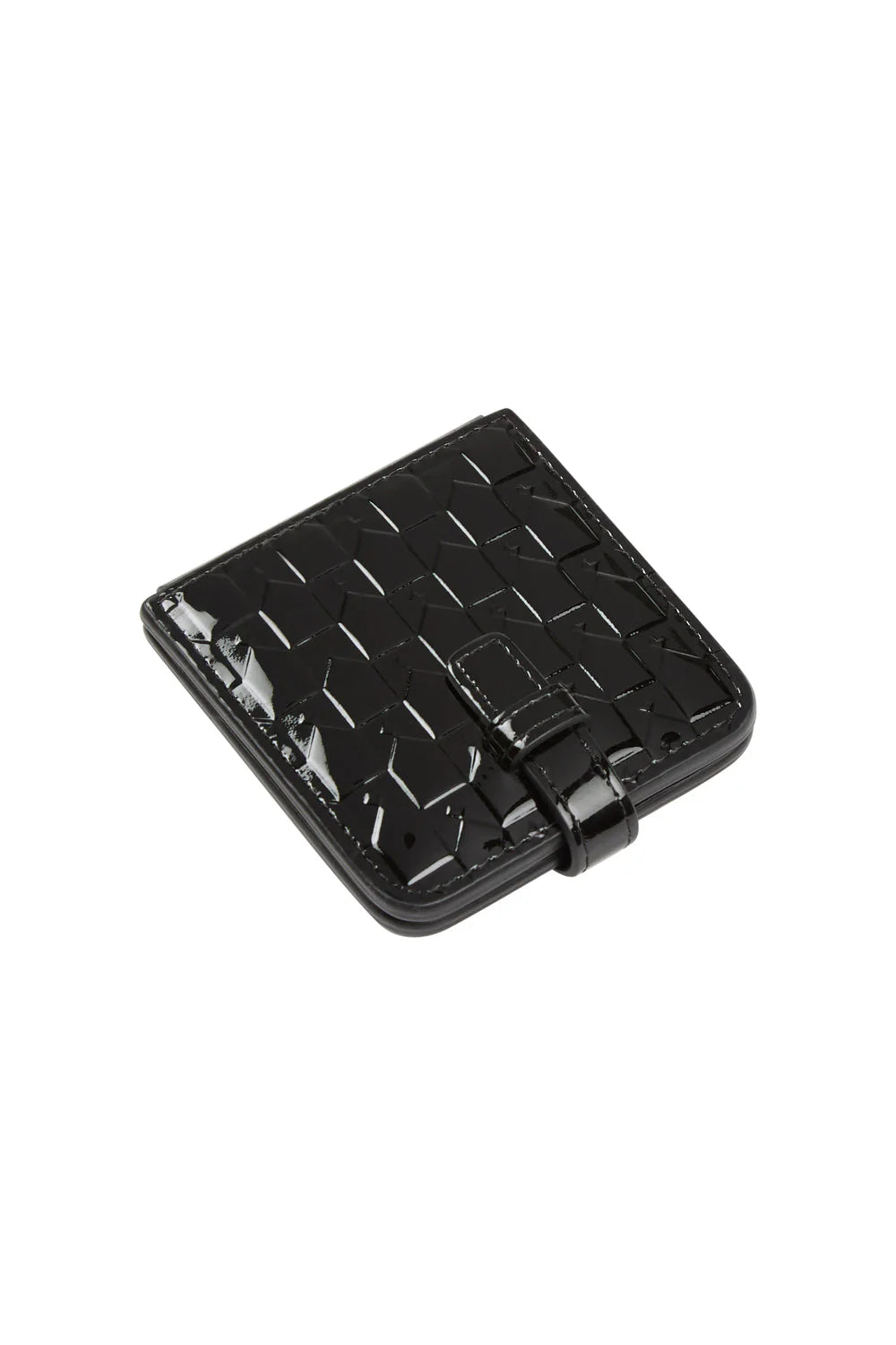 KAREN WALKER // Monogram Compact Mirror BLACK