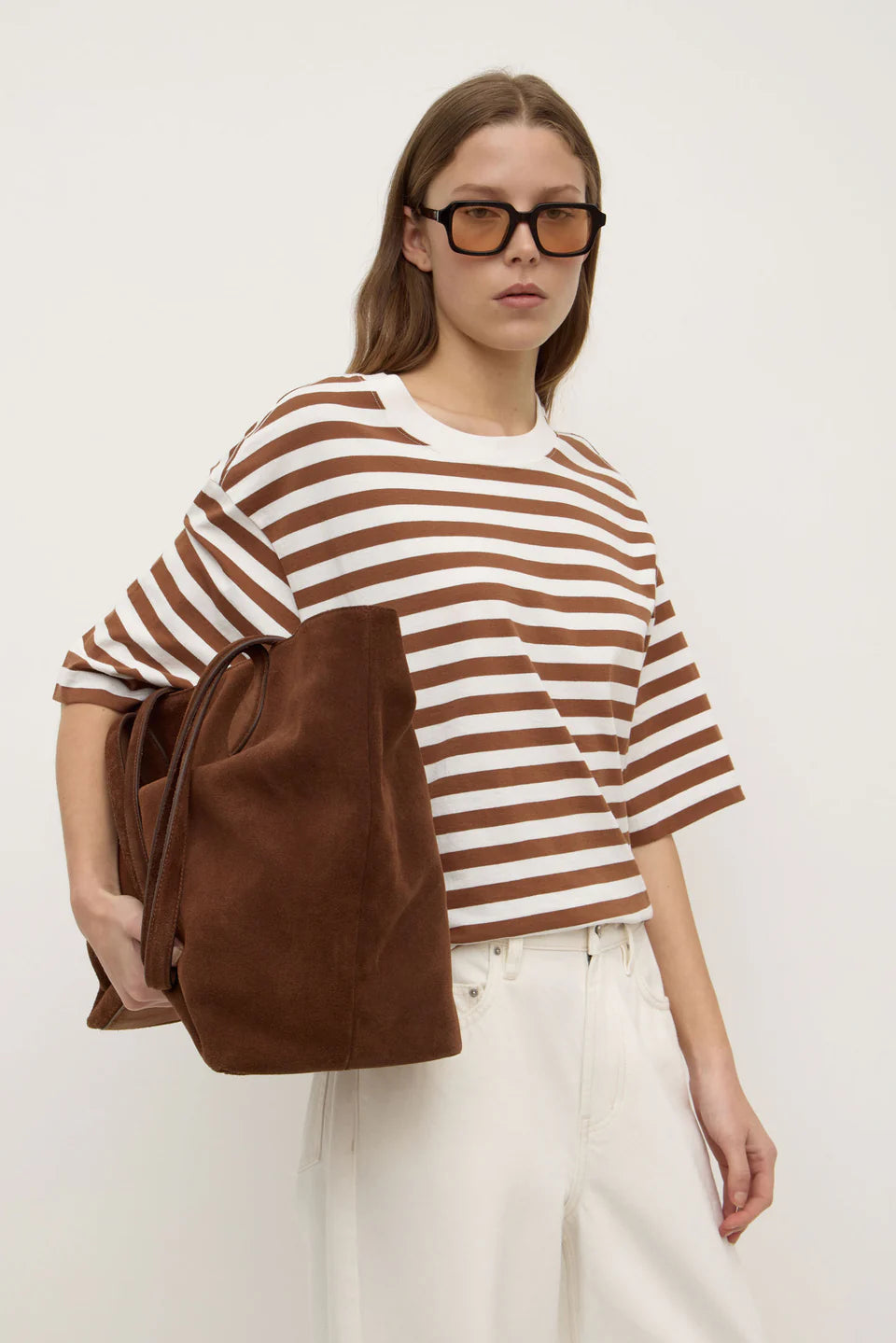 ASSEMBLY LABEL // Monte Stripe Tee EARTH WHITE