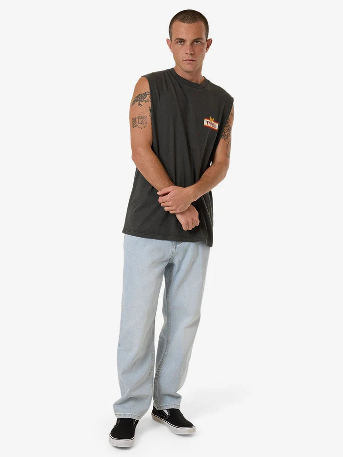 THRILLS // Never Stop Merch Muscle Fit Tee MERCH BLACK