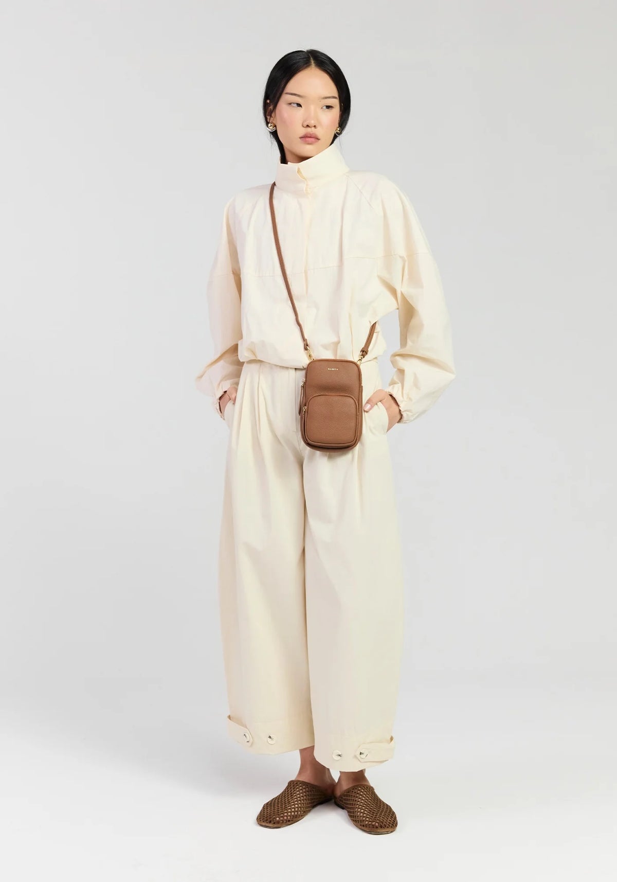 Nikko Pocket Phone Sling TAN LUXE