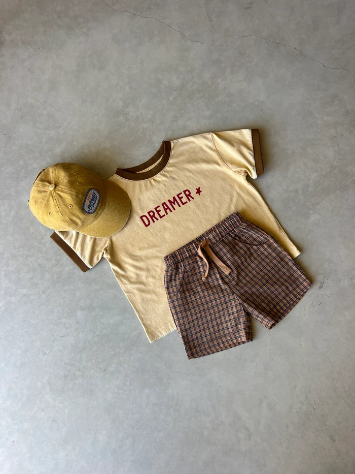 Nomad Kids Shorts BROWN CHECK