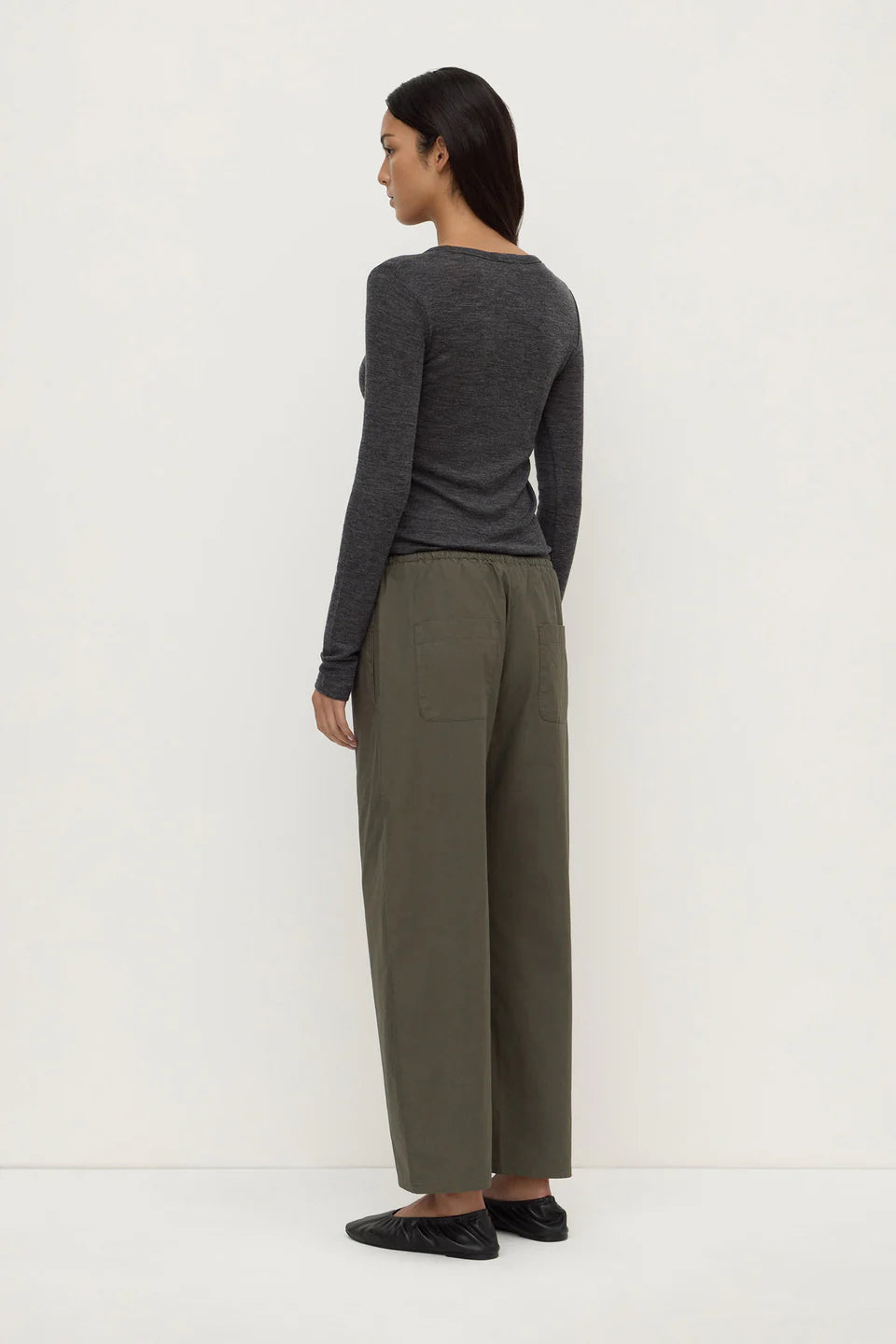 ASSEMBLY LABEL // Nora Merino Henley CHARCOAL MARLE