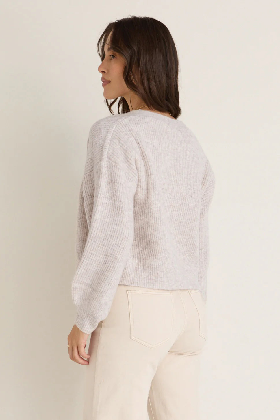 AMONG THE BRAVE // Wholesome Oat Chunky Knit Cardigan ECRU