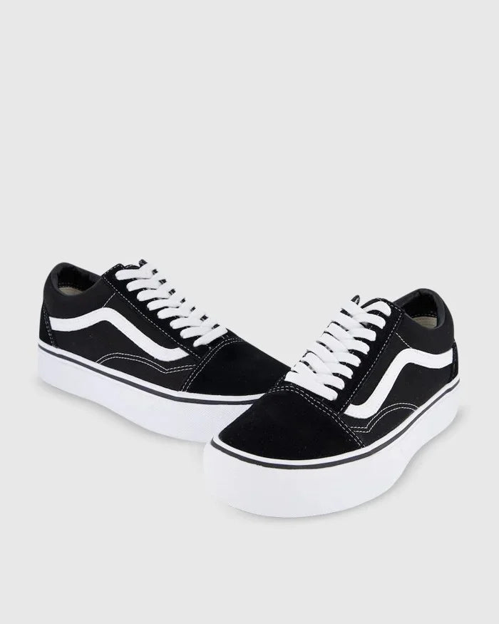 VANS // Old Skool Platform BLACK/WHITE