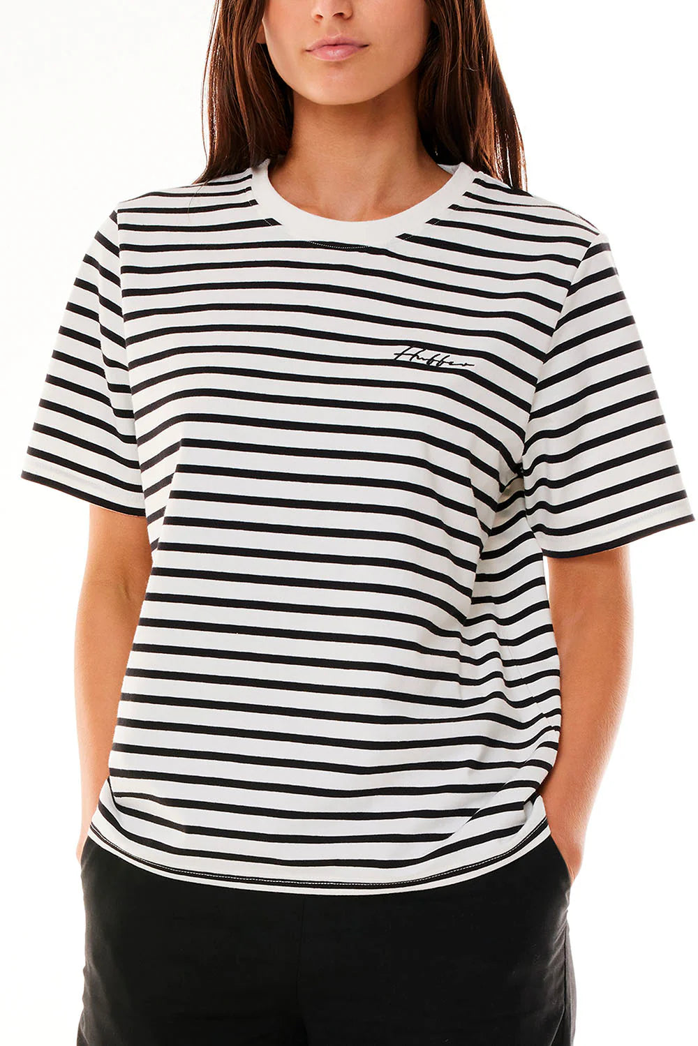 HUFFER // Oui Oui Classic Tee BLACK/CHALK