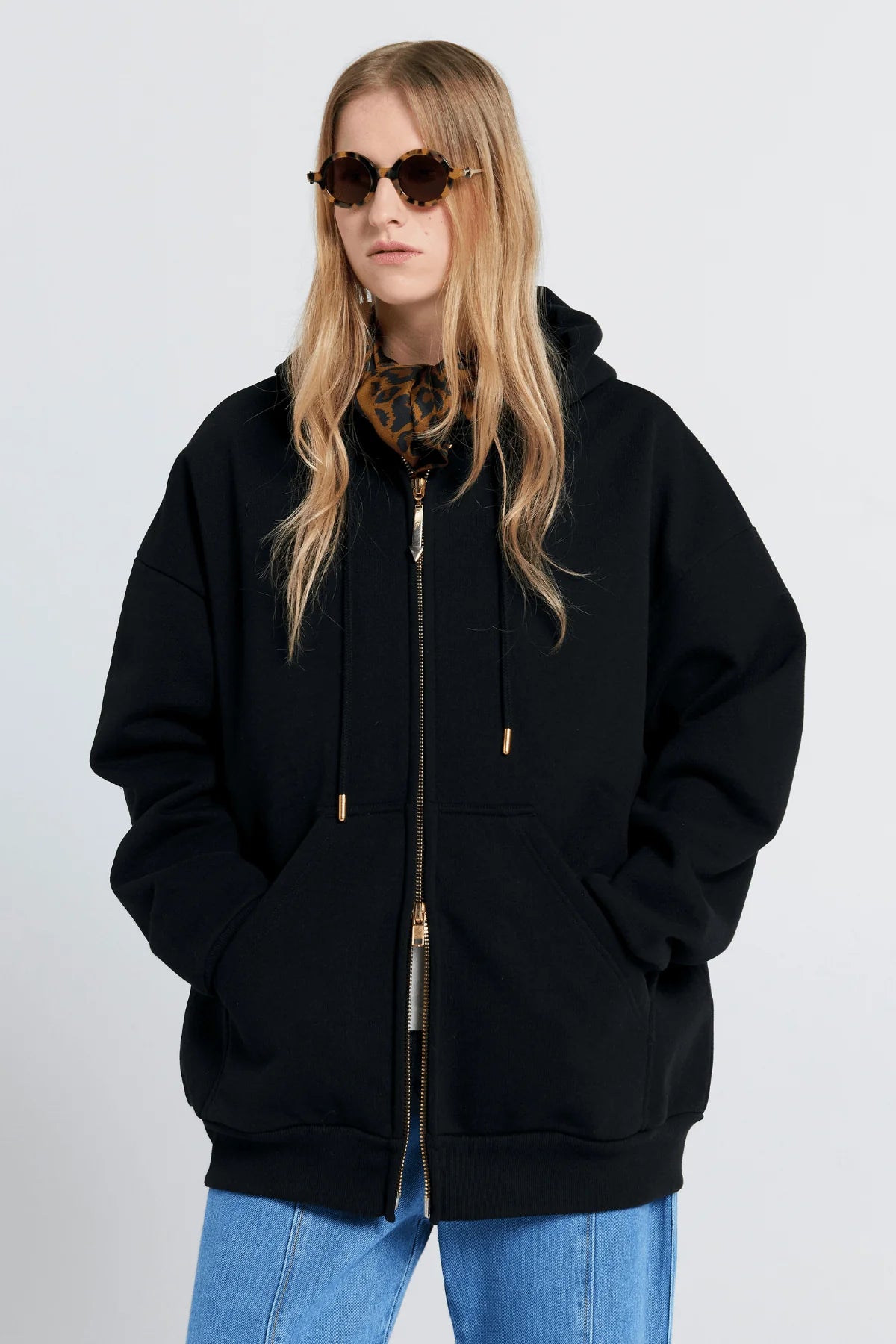 KAREN WALKER // Oversized Hoodie BLACK