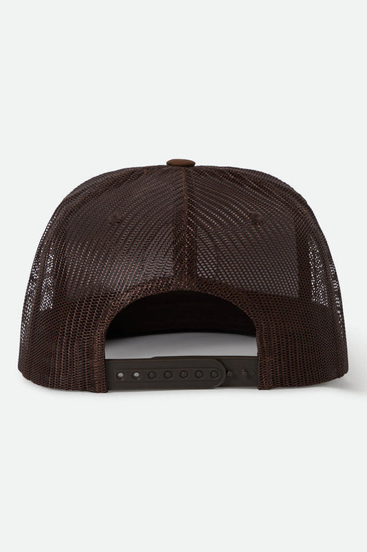 BRIXTON // Oath MP Trucker Hat PINECONE BROWN