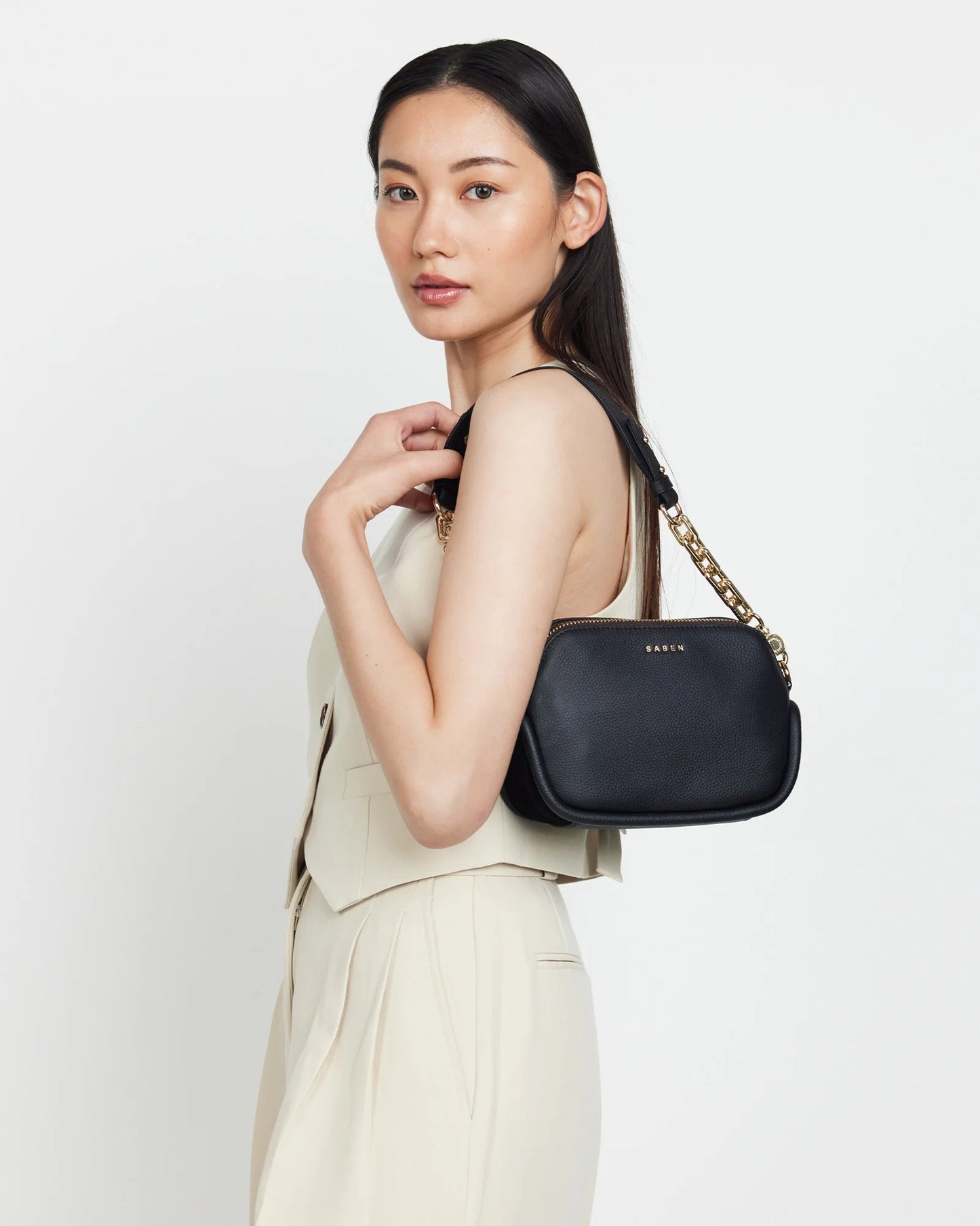 SABEN // Odile Crossbody BLACK SUEDE