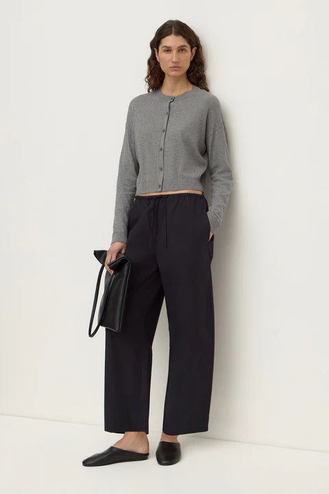 Orina Cotton Cashmere Cardigan DARK GREY MARLE