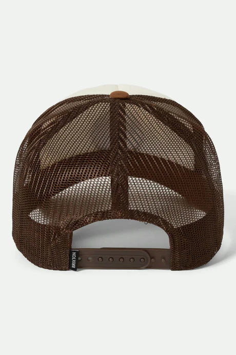 BRIXTON // Out After Dark Trucker PINECONE BROWN/WHITE