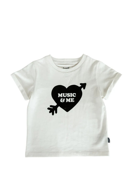 POP FACTORY SHOP // Music + Me Tee WHITE