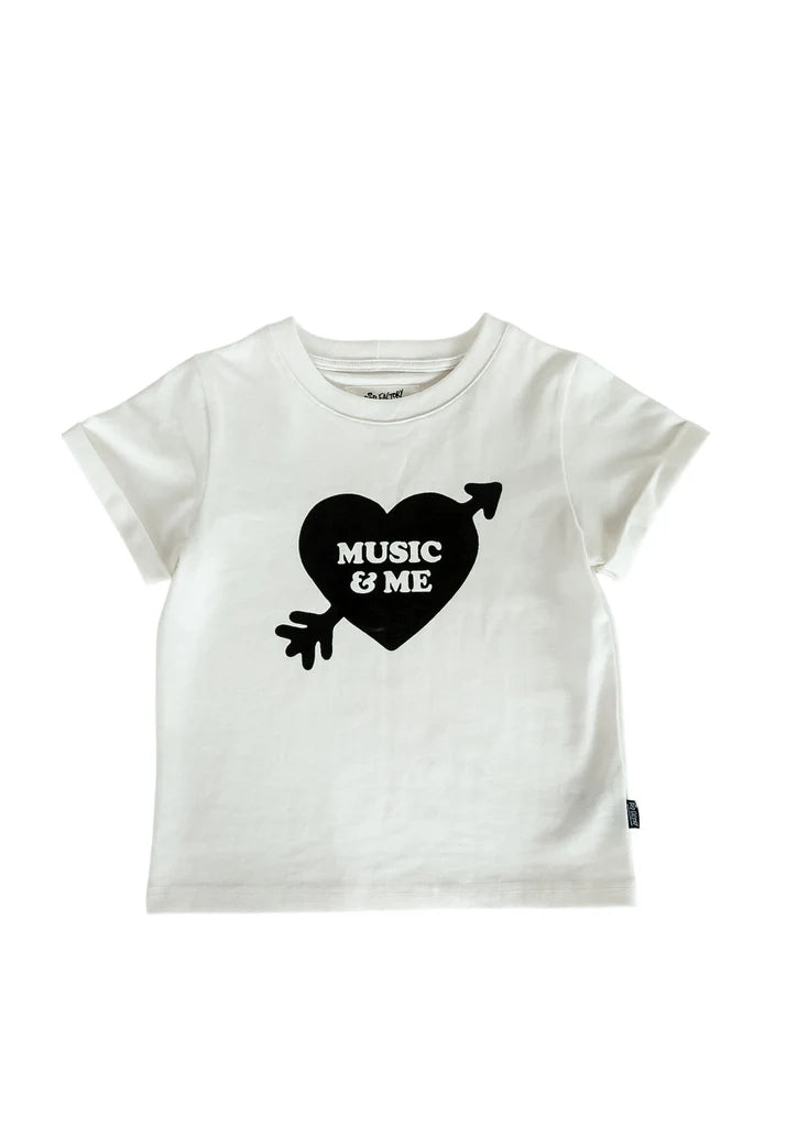 POP FACTORY SHOP // Music + Me Tee WHITE
