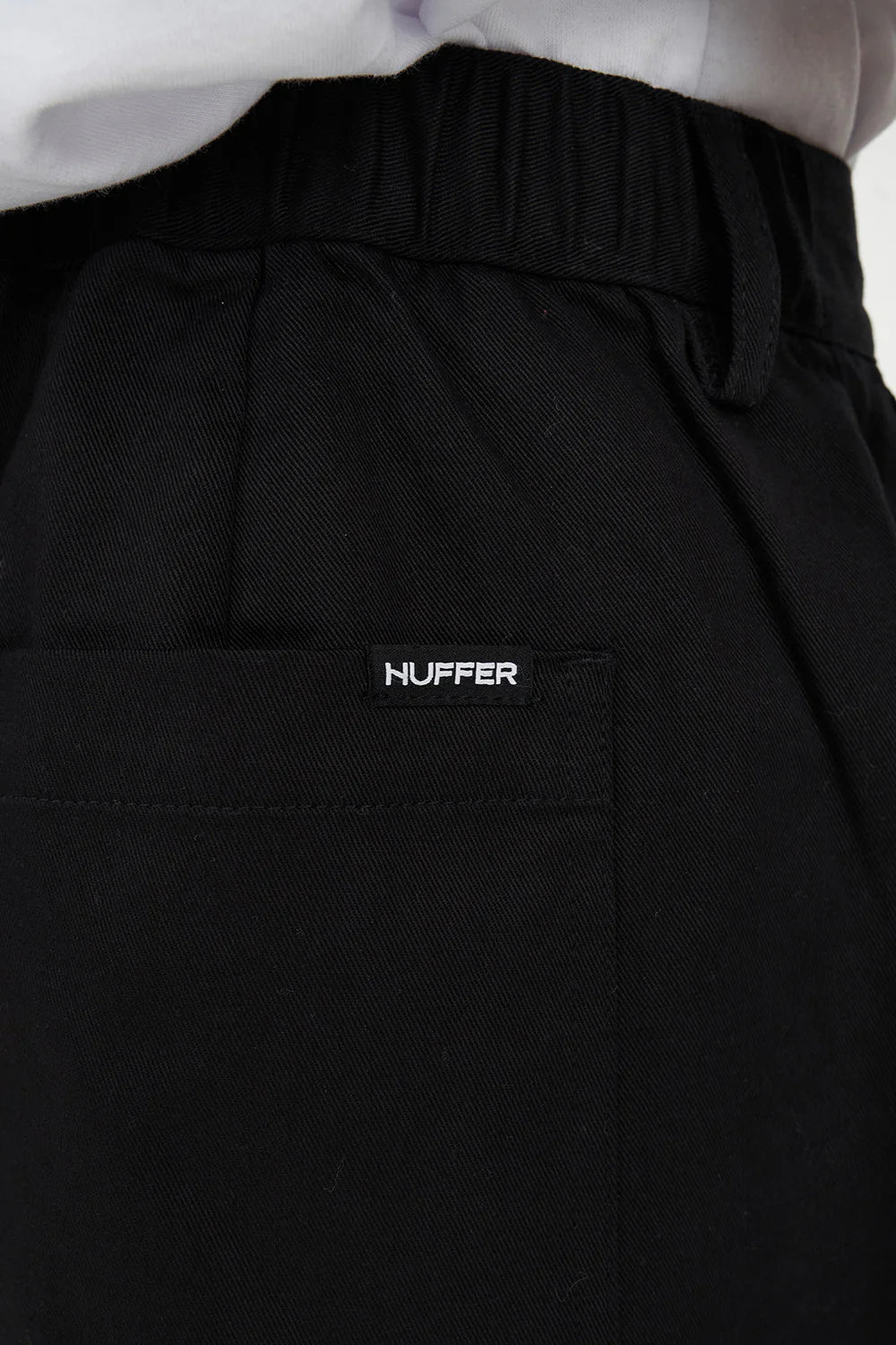 HUFFER // Pleated Baggy Short BLACK