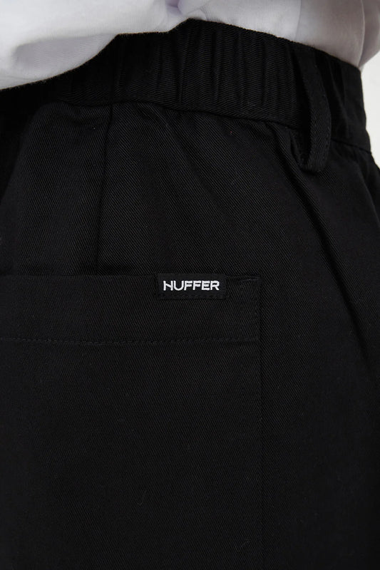 HUFFER // Pleated Baggy Short BLACK
