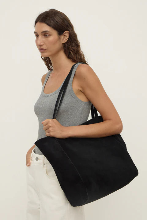 ASSEMBLY LABEL // Paige Suede Tote Bag BLACK