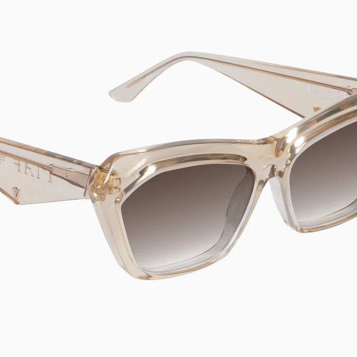 VALLEY // Piaf CHAMPAGNE w. GOLD METAL / BROWN GRADIENT LENS