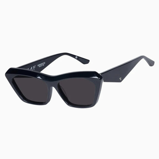 VALLEY // Piaf GLOSS BLACK w. SILVER METAL / BLACK LENS