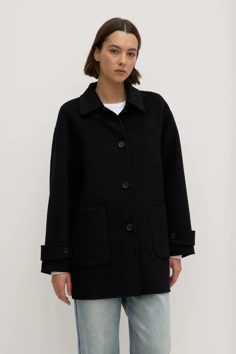 ASSEMBLY LABEL // Pierra Wool Coat BLACK