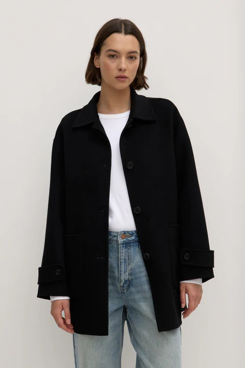 ASSEMBLY LABEL // Pierra Wool Coat BLACK