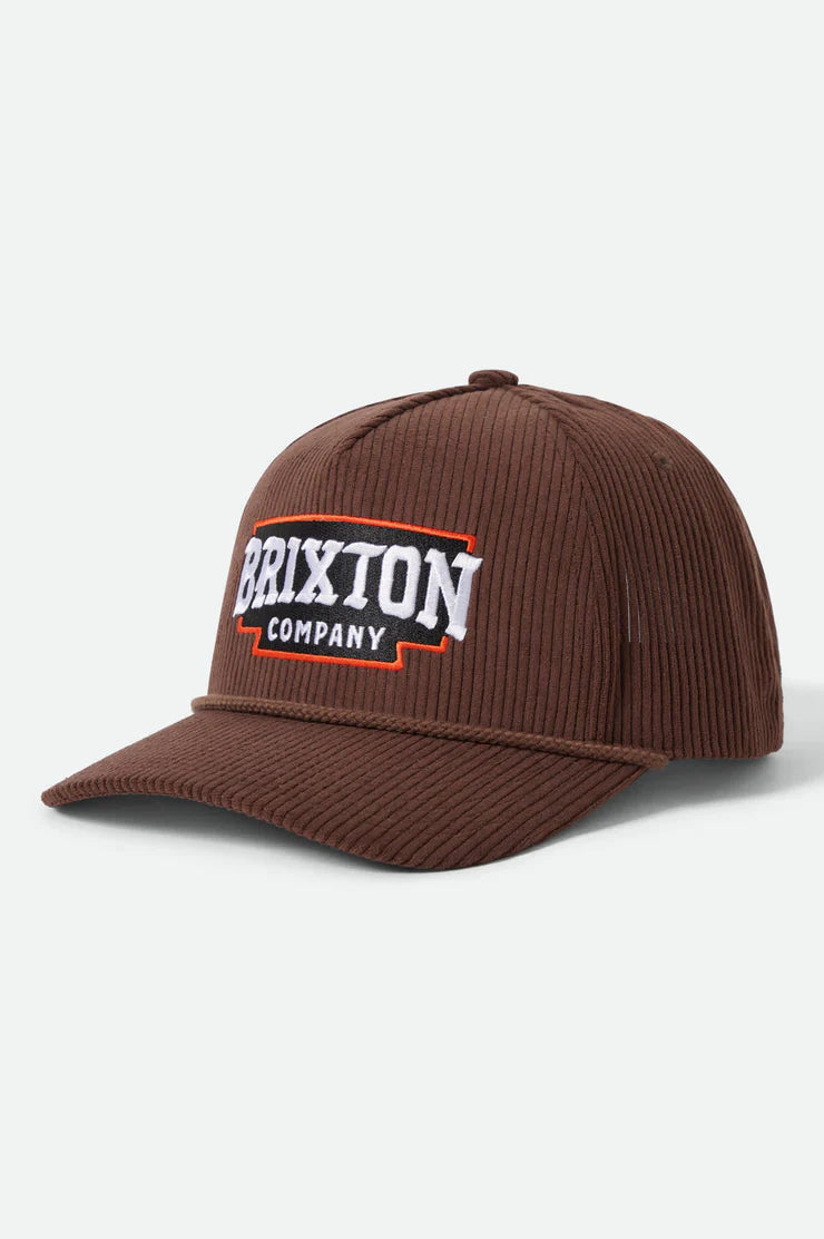 BRIXTON // Pierson C NP Snapback PINECONE BROWN