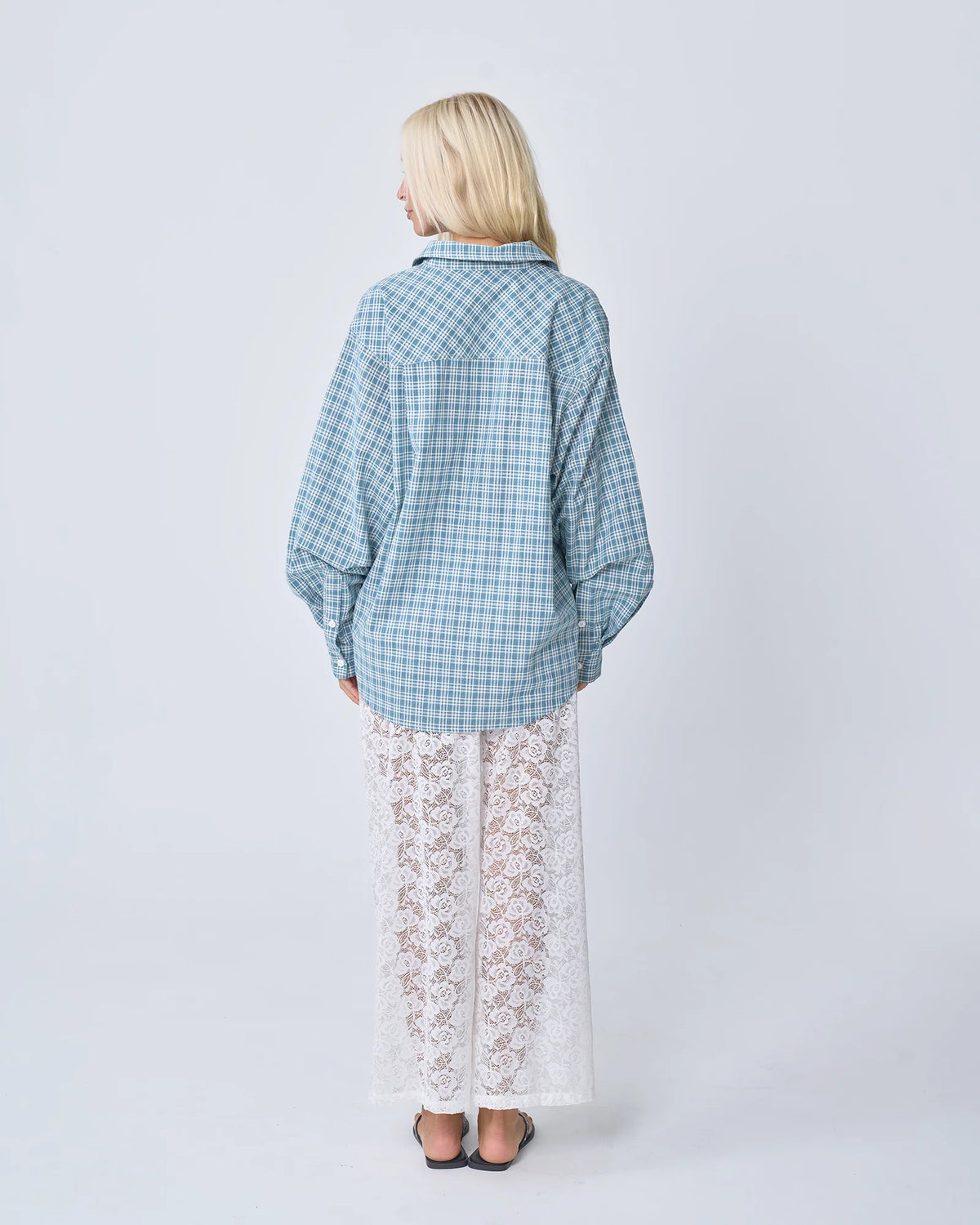 Oversized Shirt BLUE PLAID