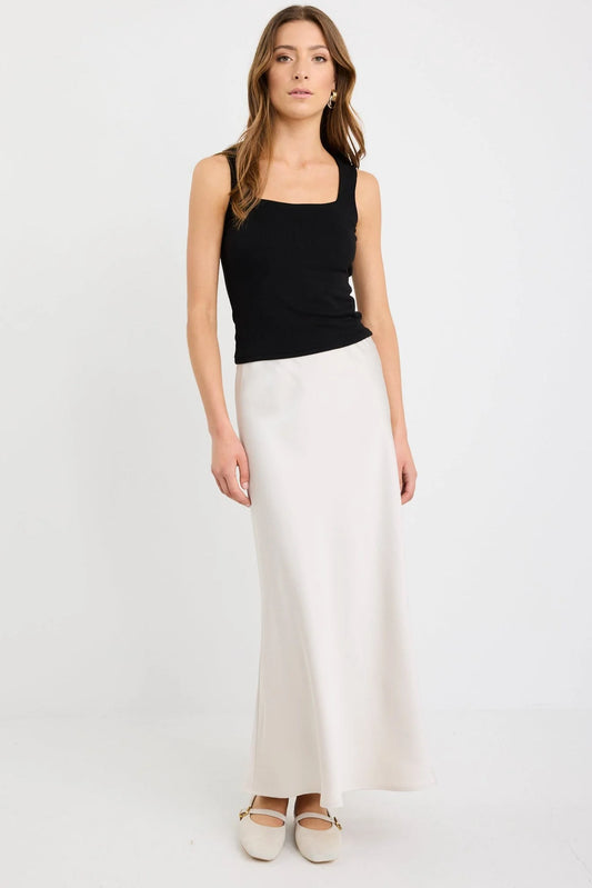 STORIES BE TOLD // Prodigy Satin Skirt PEARL