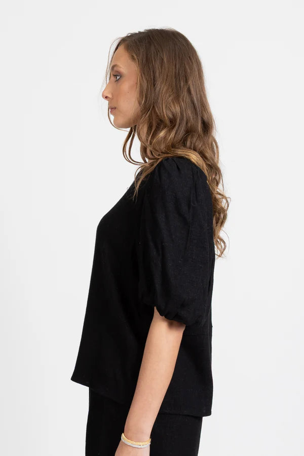FEDERATION // Punch Top BLACK