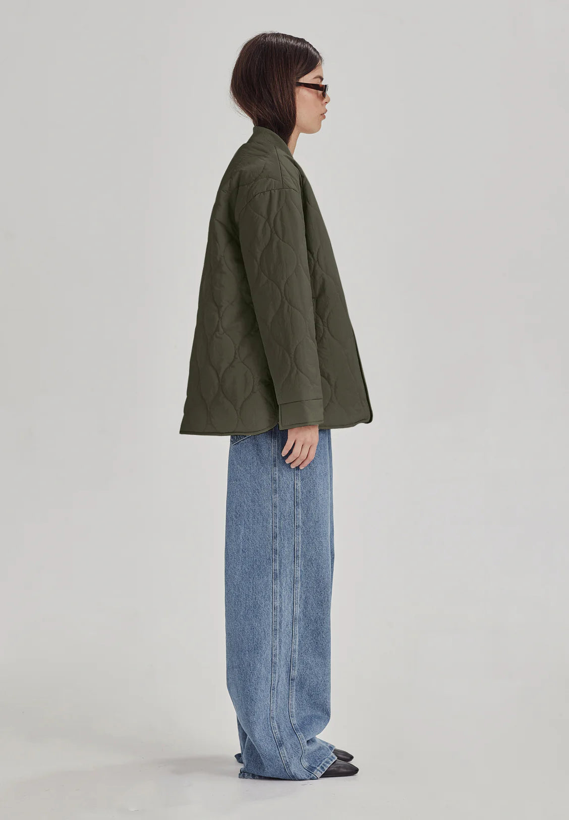 COMMONERS // Quilted Jacket OLIVE GREY
