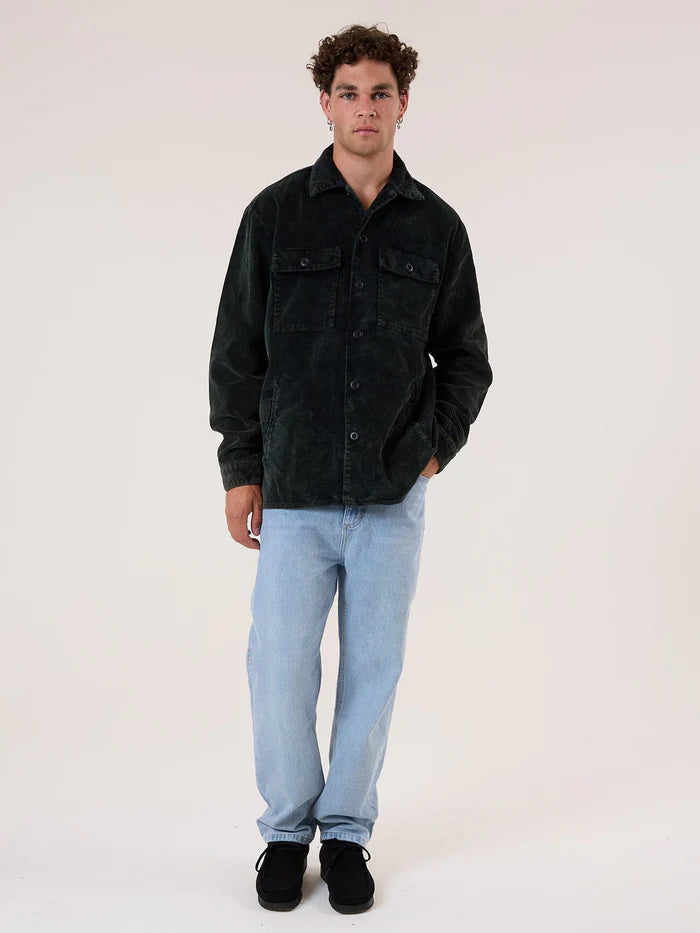 THRILLS // Reality Long Overshirt TURKISH COFFEE