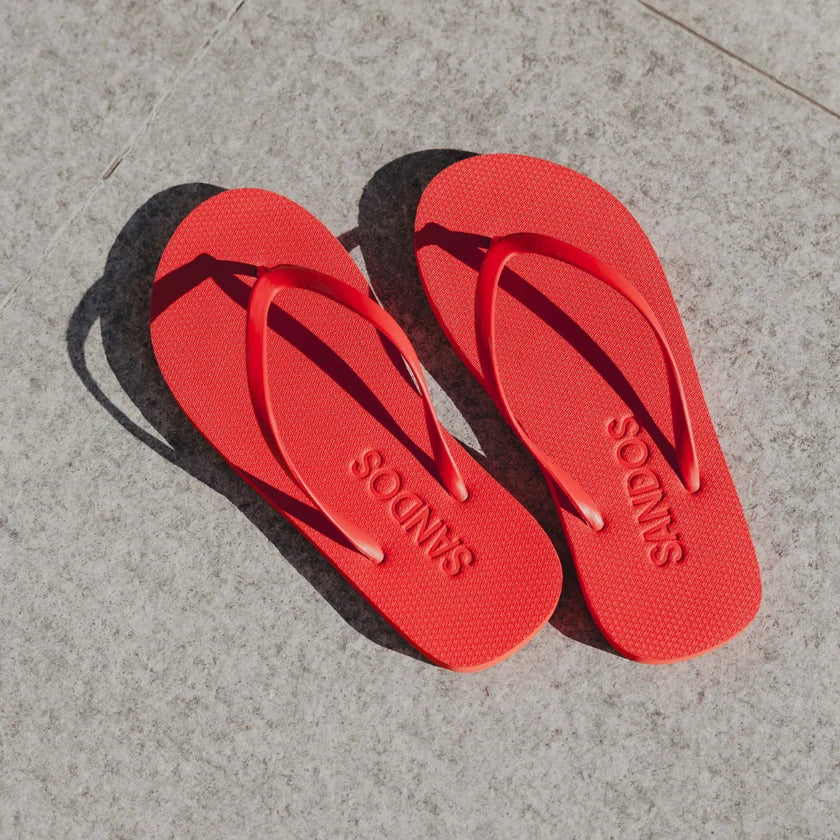 Boyfriend Wide Flip Flop RED