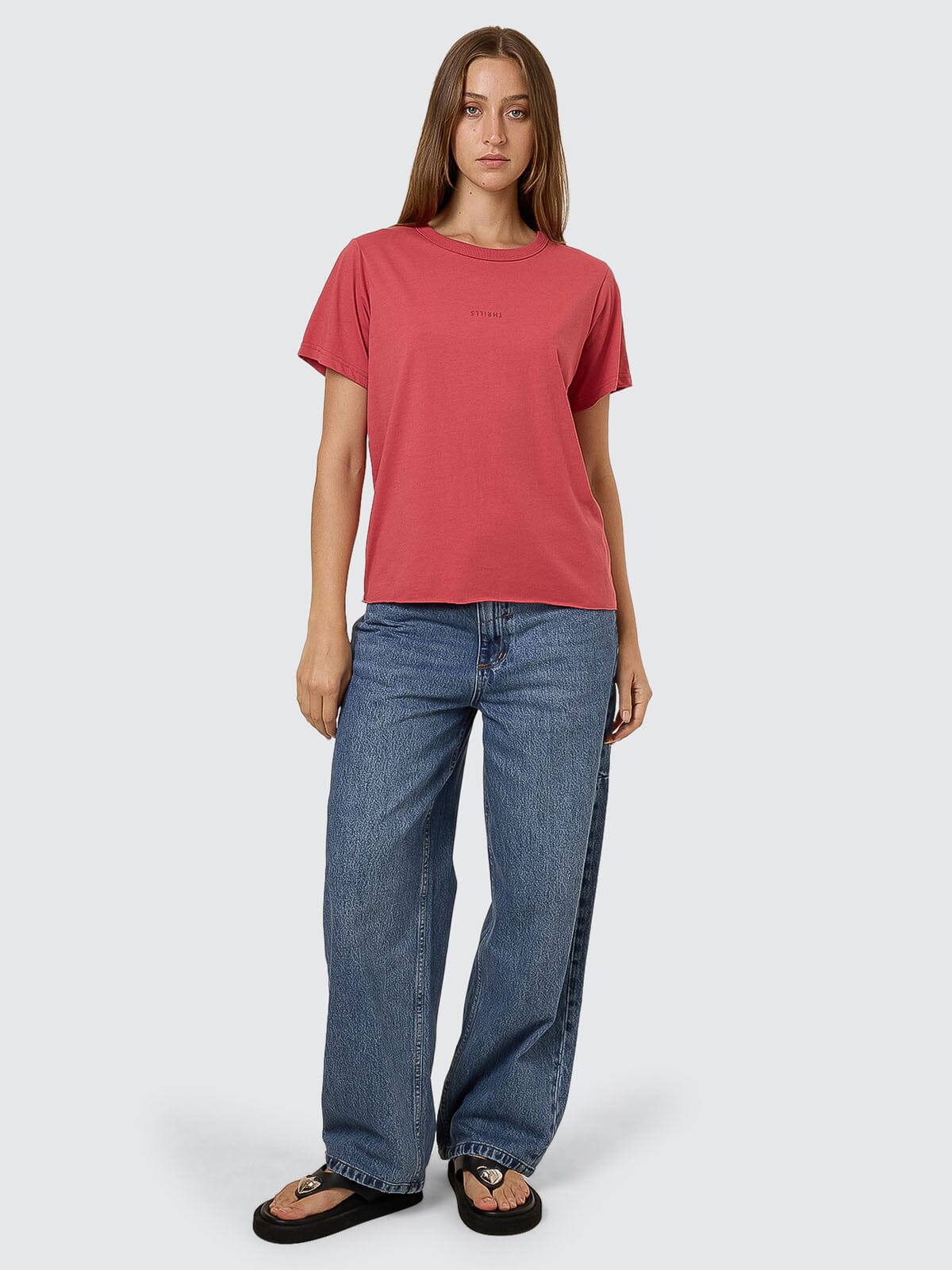 THRILLS // Minimal Relaxed Tee REDWOOD